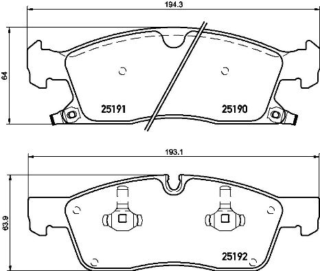 A.B.S. P 37 015 BREMBO Bremsbelagsatz, Scheibenbremse